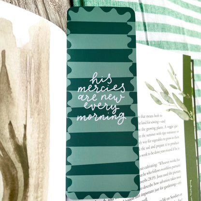His Mercies Are New Every Morning Christian Bookmark And Hope Designs Bookmark