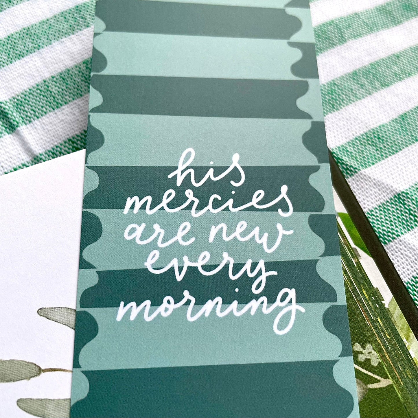 His Mercies Are New Every Morning Christian Bookmark And Hope Designs Bookmark