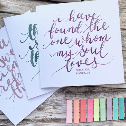 “I have found the one whom my soul loves” Christian Card And Hope Designs Cards
