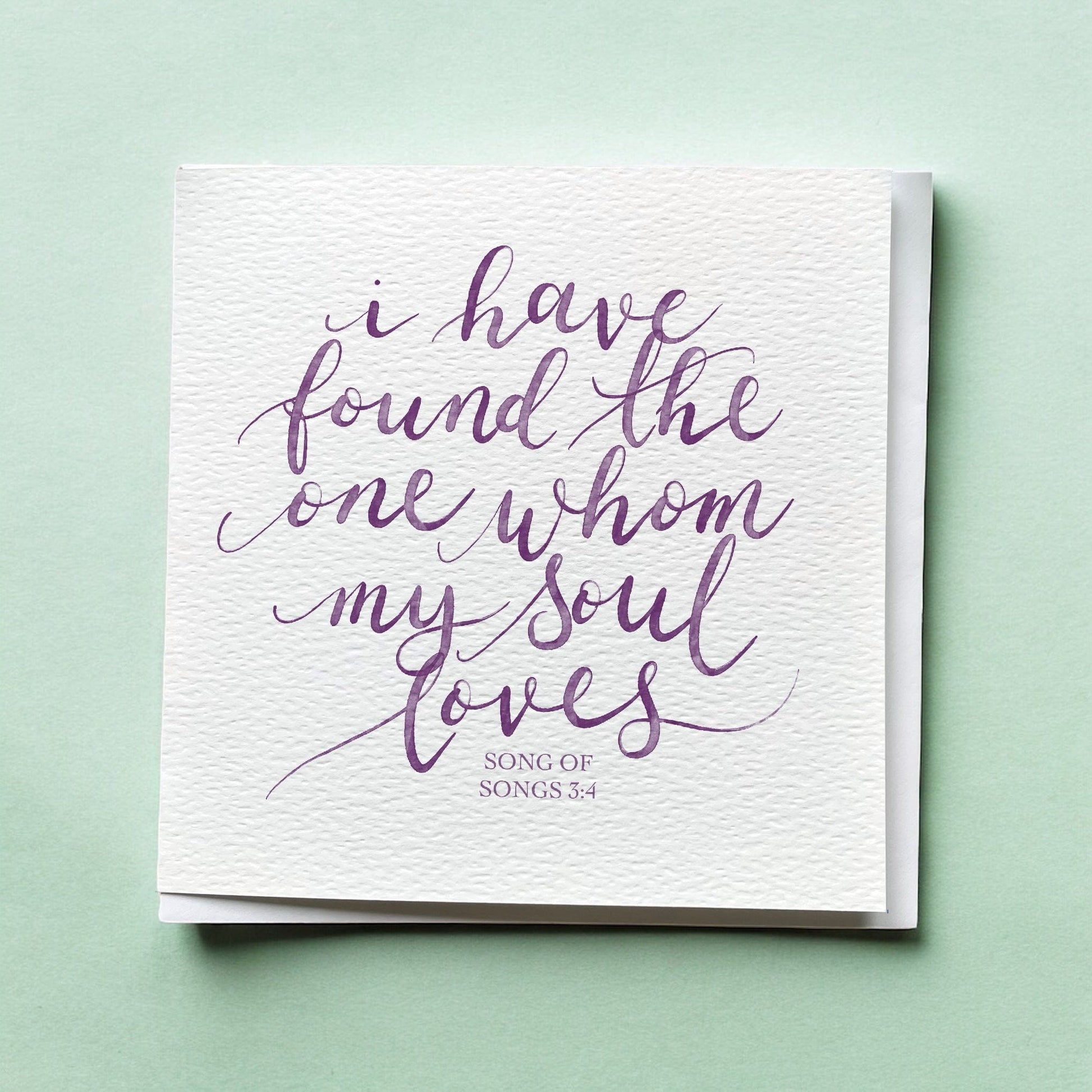 “I have found the one whom my soul loves” Christian Card And Hope Designs Cards