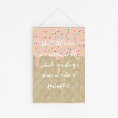 Ice Cream and Sprinkles Print And Hope Designs Print
