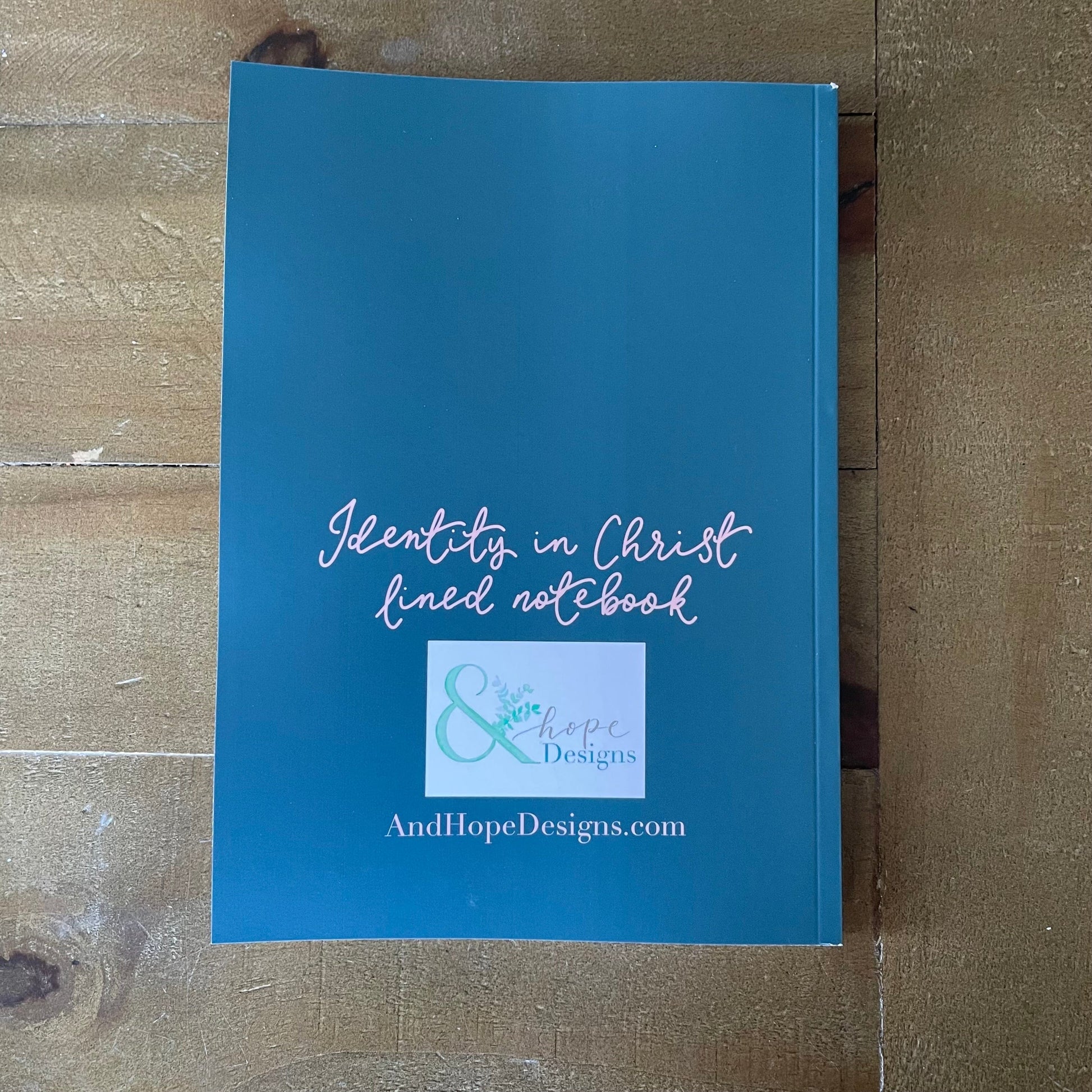 Identity in Christ lined Christian notebook And Hope Designs Notebooks & Notepads