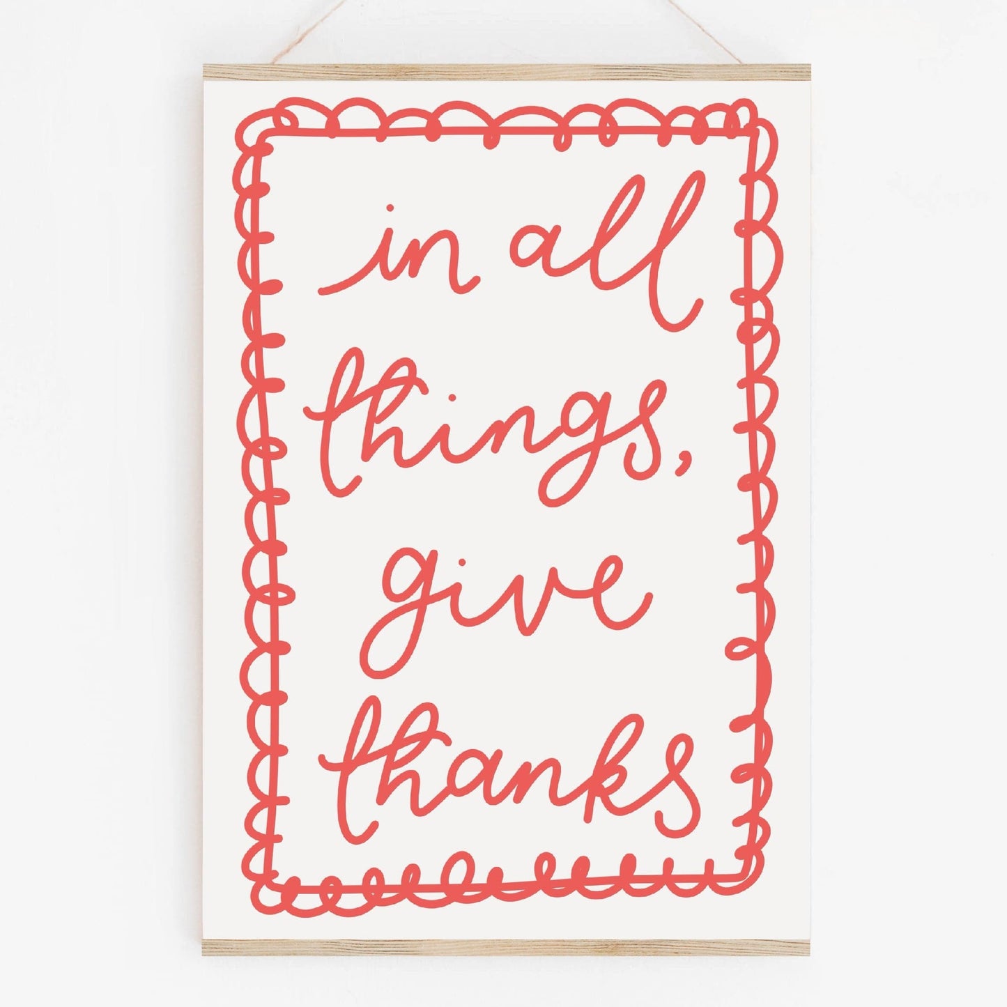 In All Things, Give Thanks Christian Print And Hope Designs Print