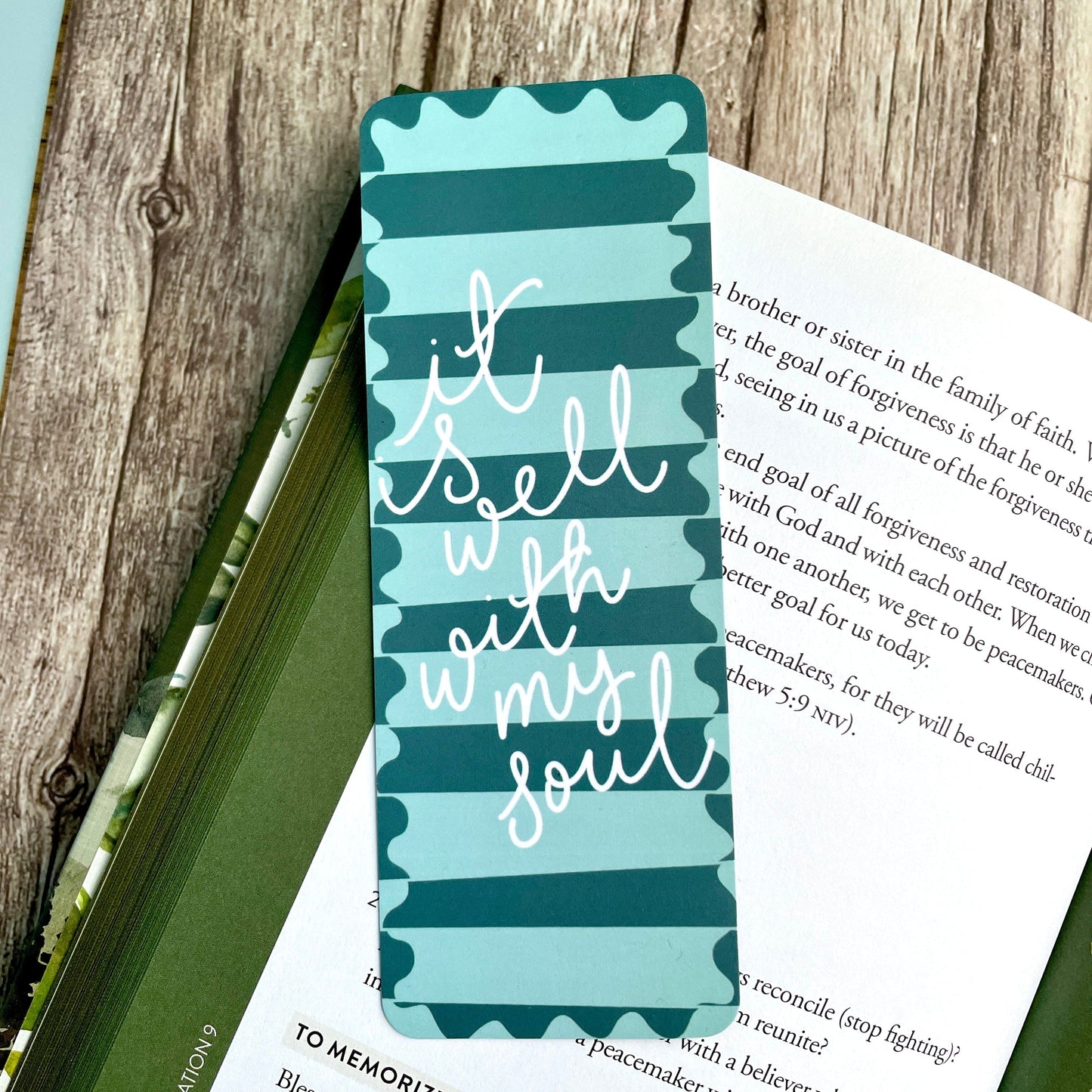 It Is Well With My Soul Christian Bookmark And Hope Designs Bookmark