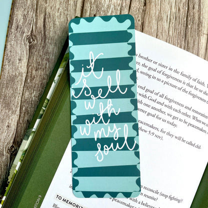 It Is Well With My Soul Christian Bookmark And Hope Designs Bookmark