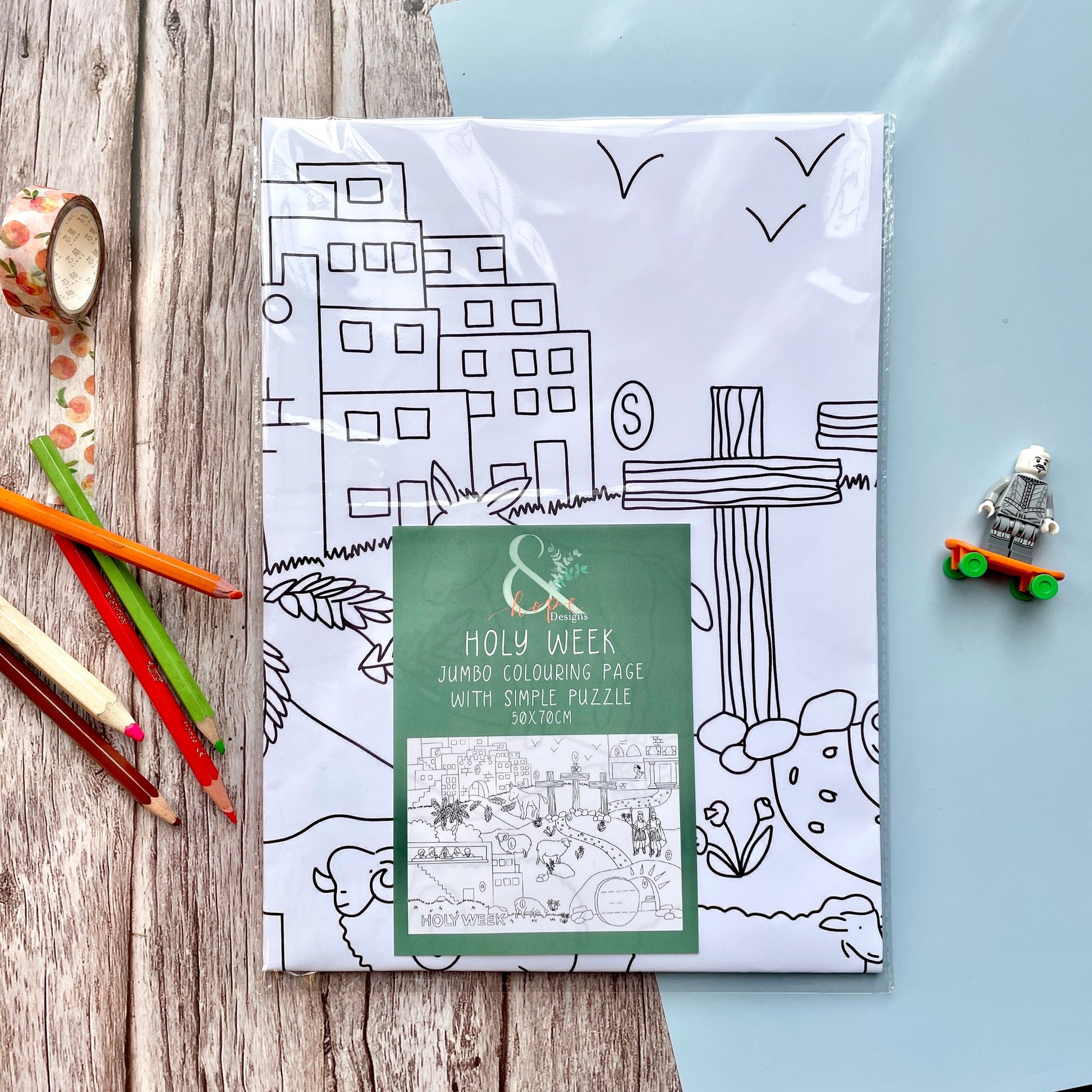 Jumbo Holy Week Easter Colouring Page And Hope Designs Colouring Page