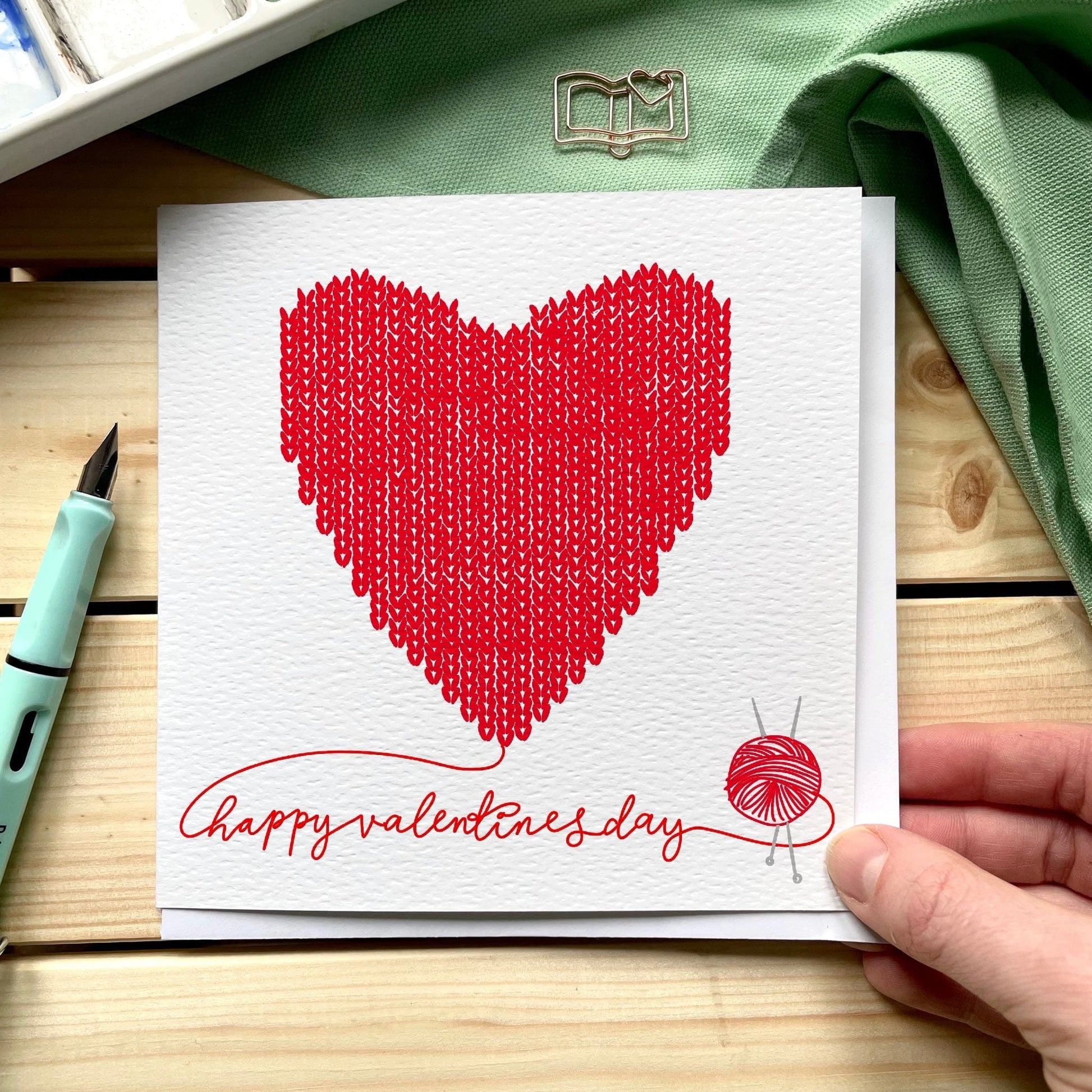 Knitter’s Valentine’s Day Card And Hope Designs