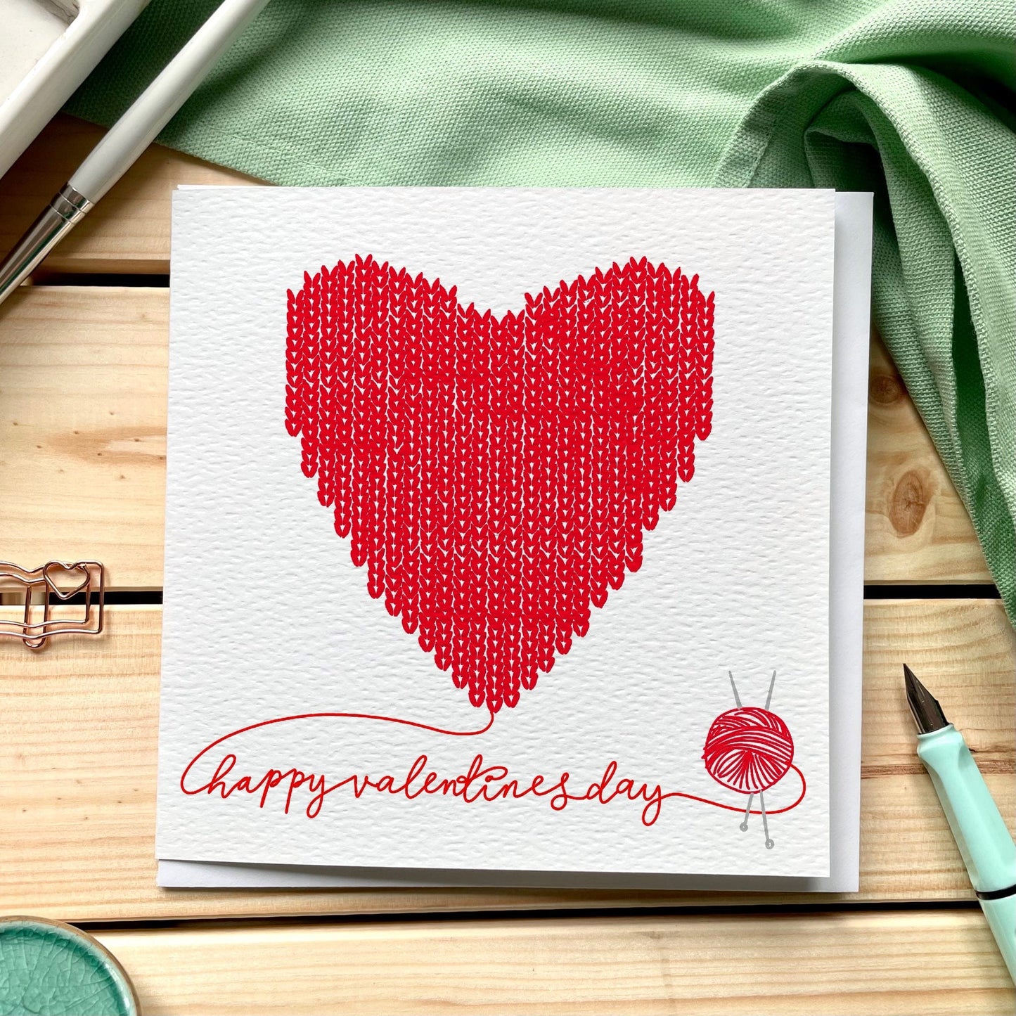 Knitter’s Valentine’s Day Card And Hope Designs