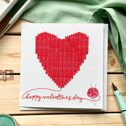 Knitter’s Valentine’s Day Card And Hope Designs