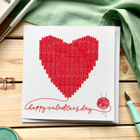 Knitter’s Valentine’s Day Card And Hope Designs