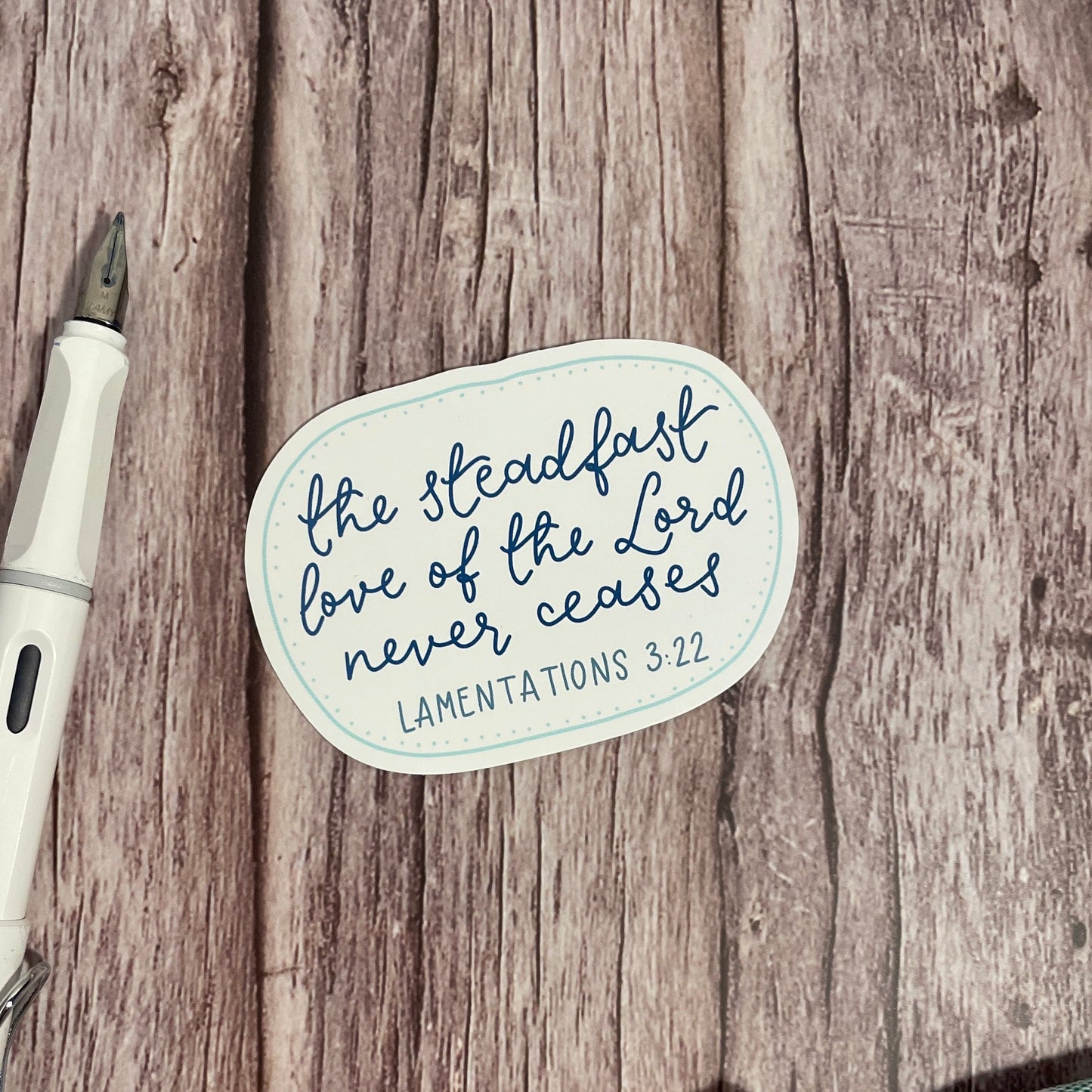 Lamentations 3:22 Vinyl Sticker And Hope Designs stickers