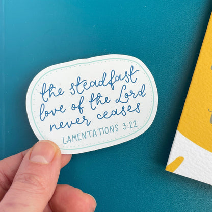 Lamentations 3:22 Vinyl Sticker And Hope Designs stickers
