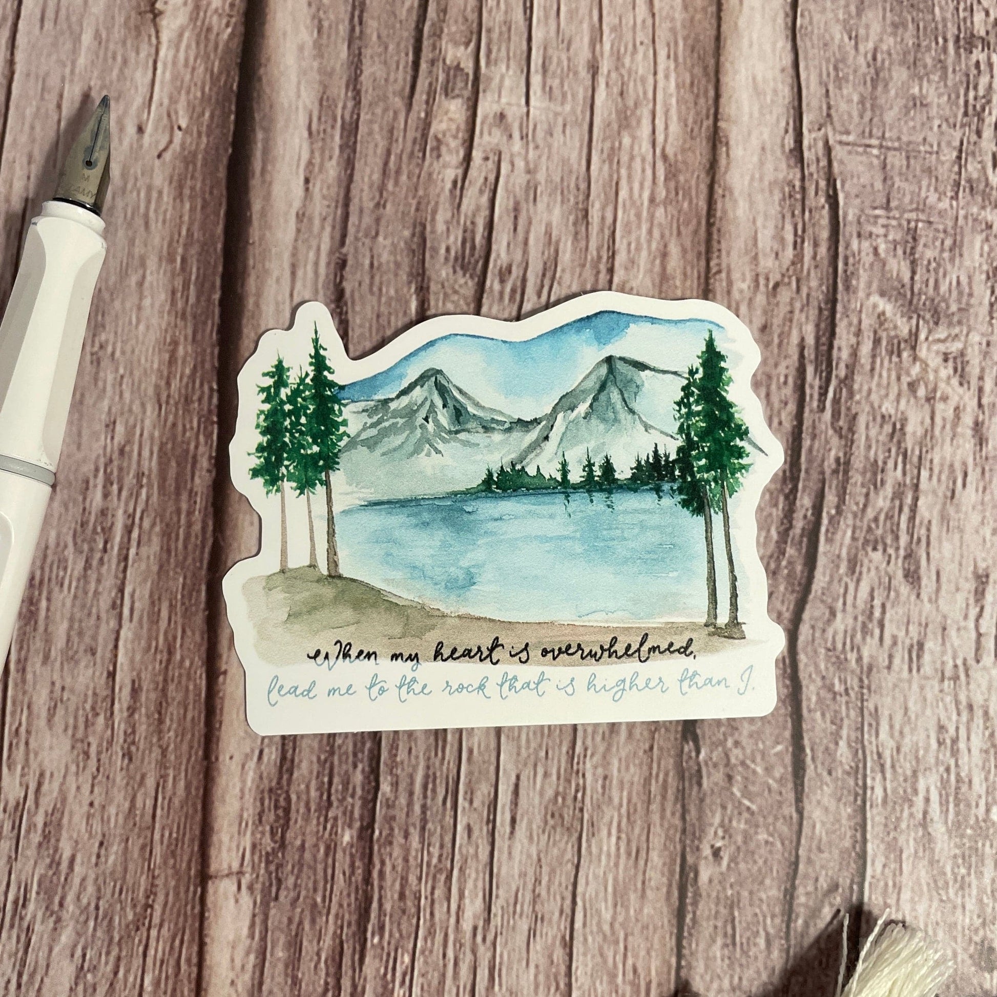 Lead me to the Rock Vinyl Sticker And Hope Designs stickers