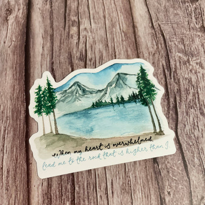 Lead me to the Rock Vinyl Sticker And Hope Designs stickers