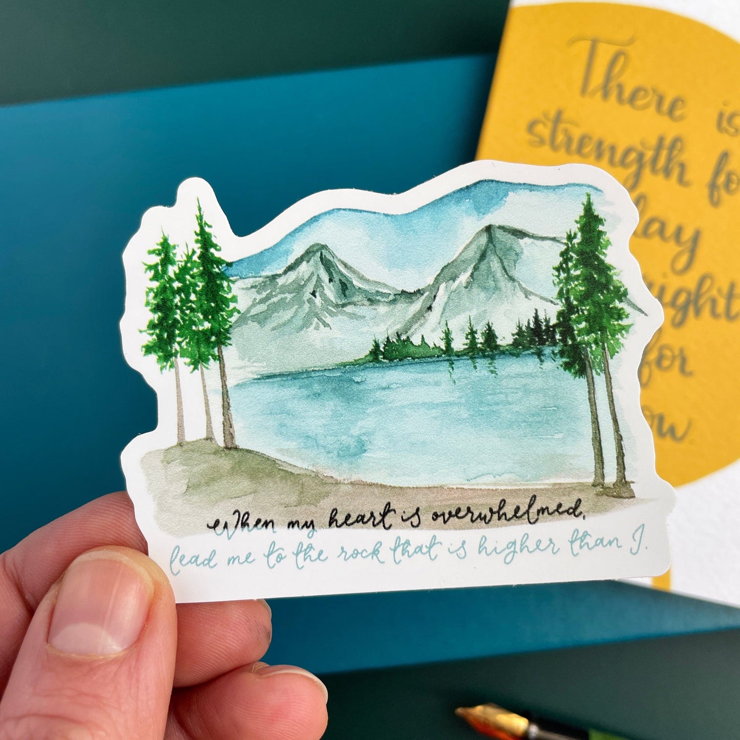 Lead me to the Rock Vinyl Sticker And Hope Designs stickers