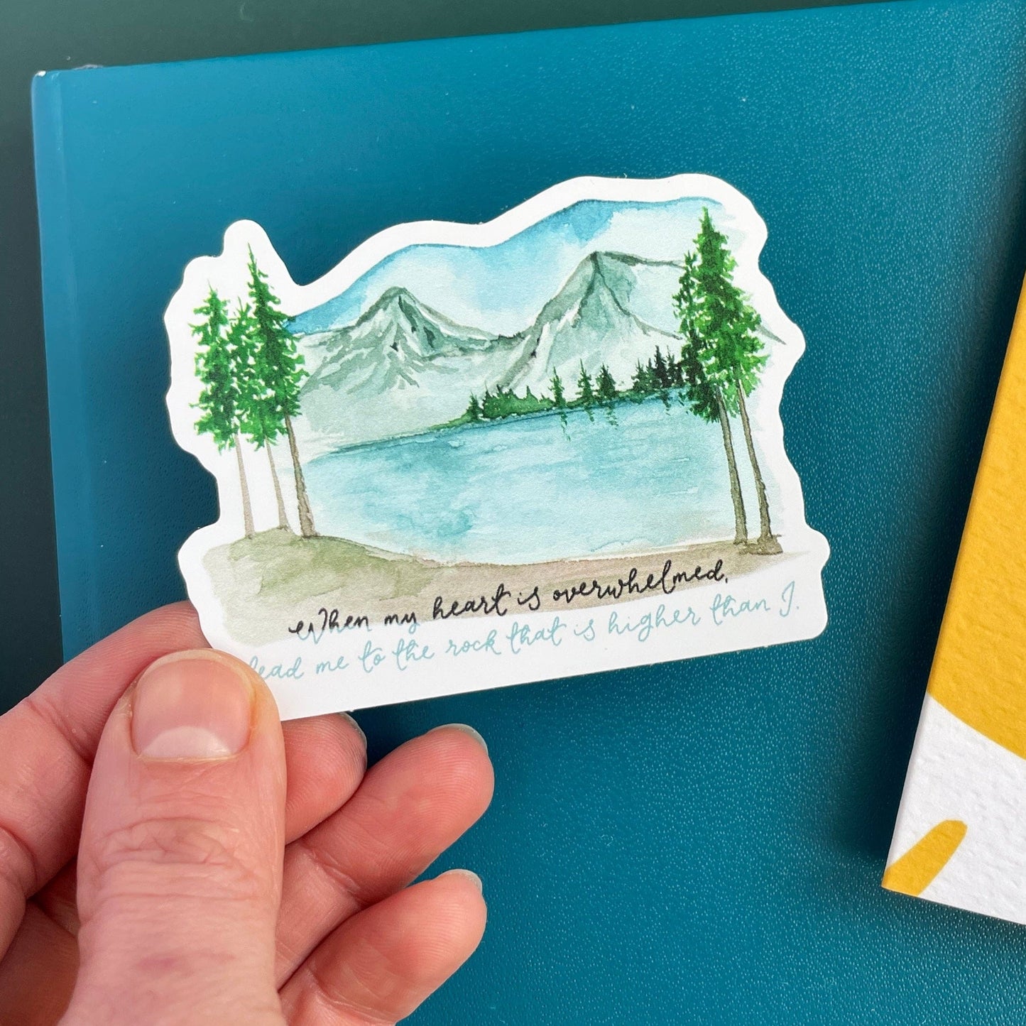 Lead me to the Rock Vinyl Sticker And Hope Designs stickers