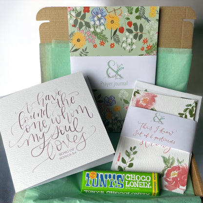 Letterbox gift with Christian journal Card number - specify And Hope Designs Letterbox Gift