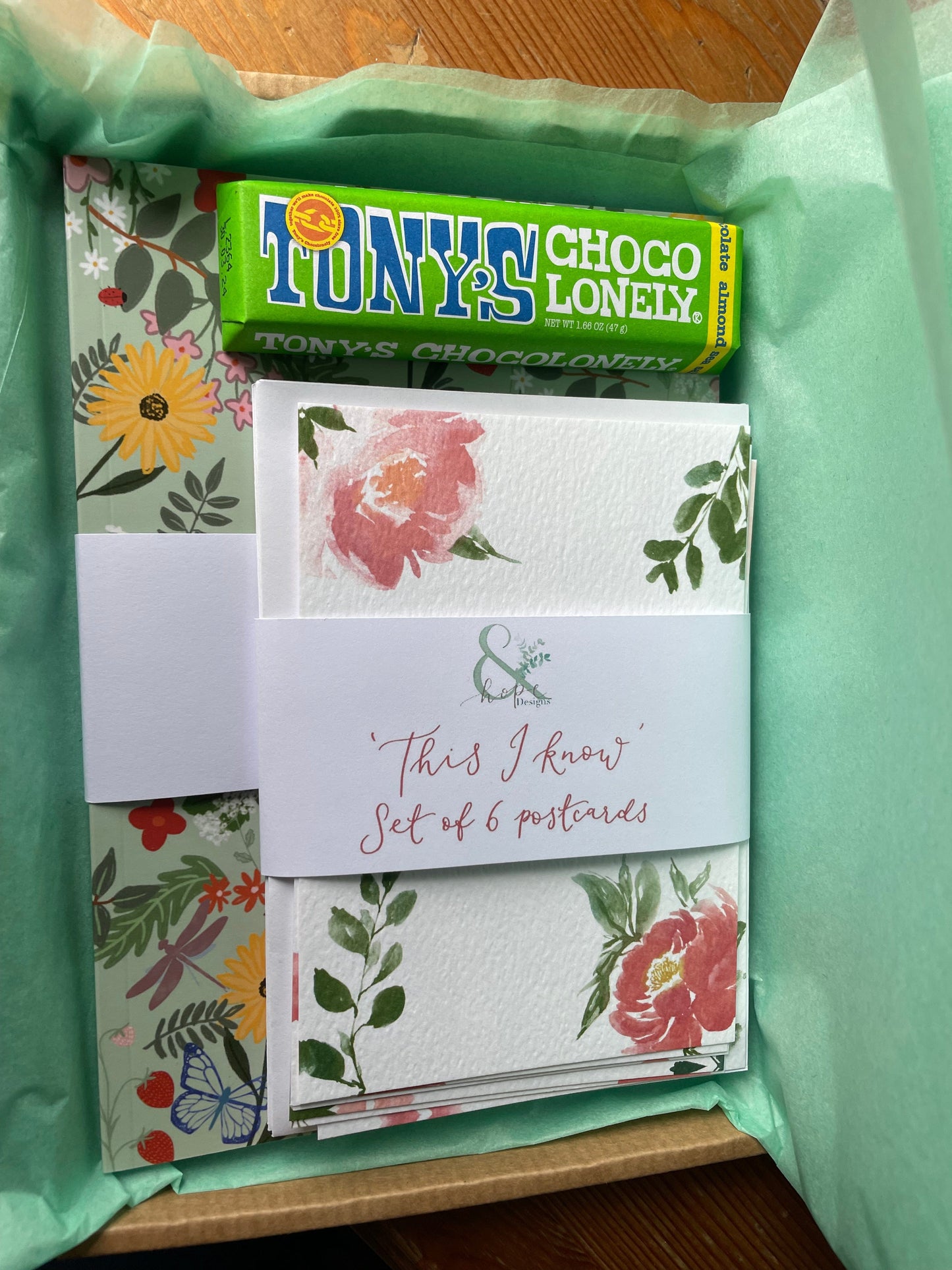 Letterbox gift with Christian journal Card number - specify And Hope Designs Letterbox Gift