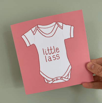 Little Lass New Baby Girl Card And Hope Designs Cards