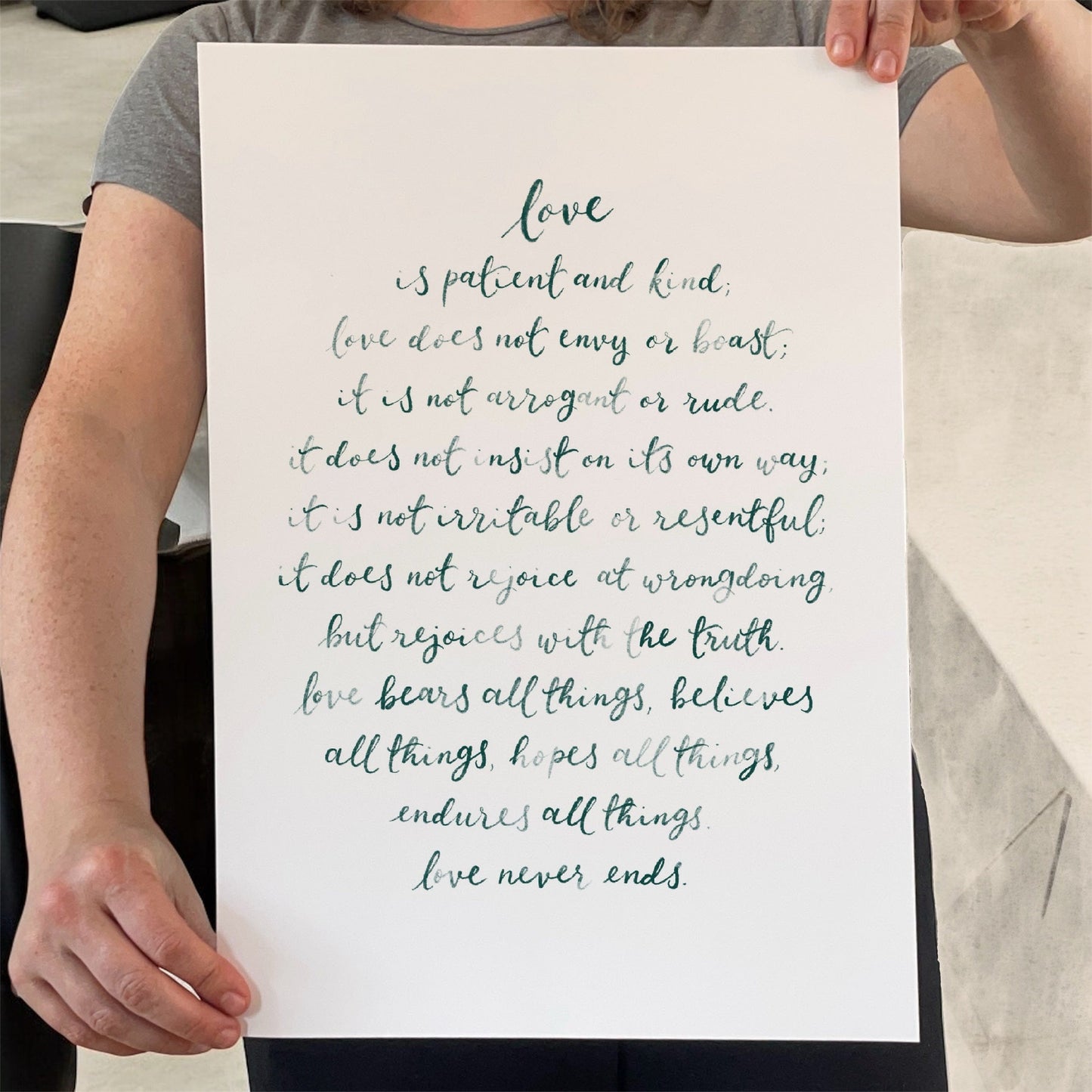Love is - 1 Corinthians 13 Print And Hope Designs