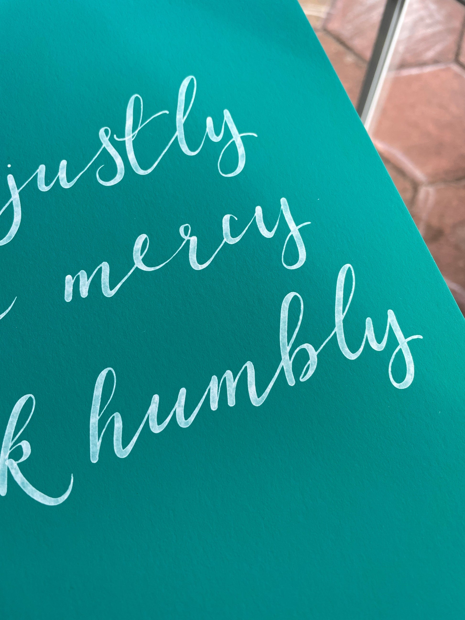 Micah 6:8 Christian Print And Hope Designs Print