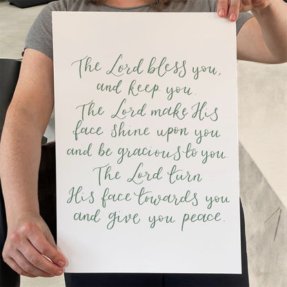 Numbers 6 Christian Print - Aaronic Blessing And Hope Designs Print