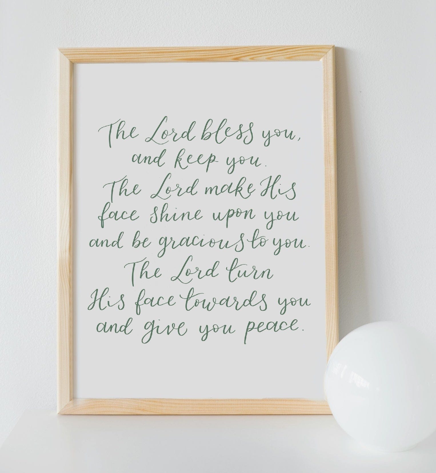 Numbers 6 Christian Print - Aaronic Blessing And Hope Designs Print