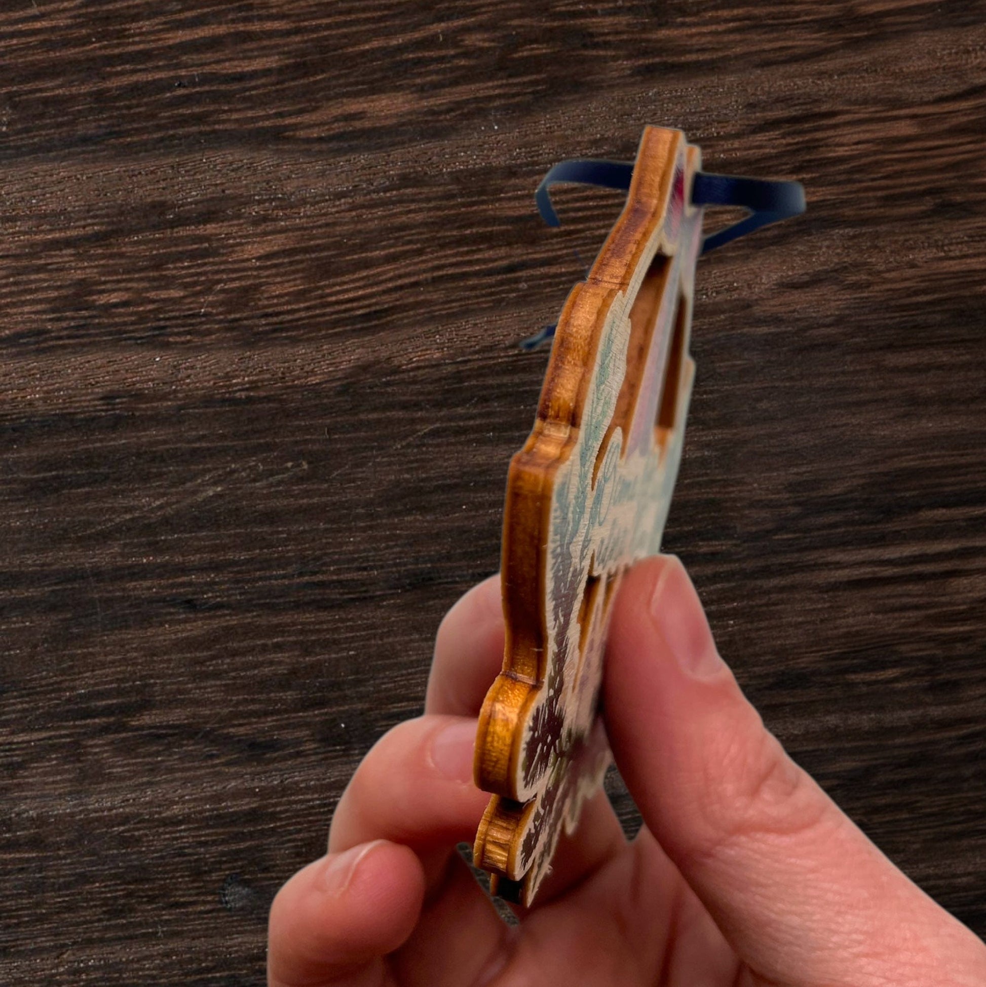 O Come Let Us Adore Him Christian Wooden Christmas Decoration And Hope Designs Baubles