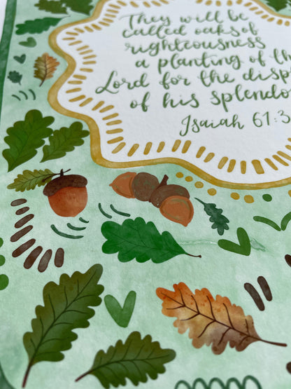 Oaks of Righteousness Christian Wall Print And Hope Designs Print