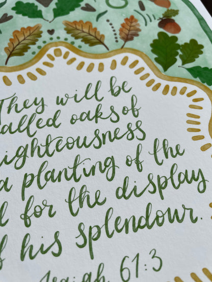 Oaks of Righteousness Christian Wall Print And Hope Designs Print