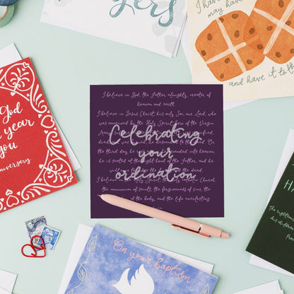 Ordination Card - Apostles Creed And Hope Designs Greeting & Note Cards