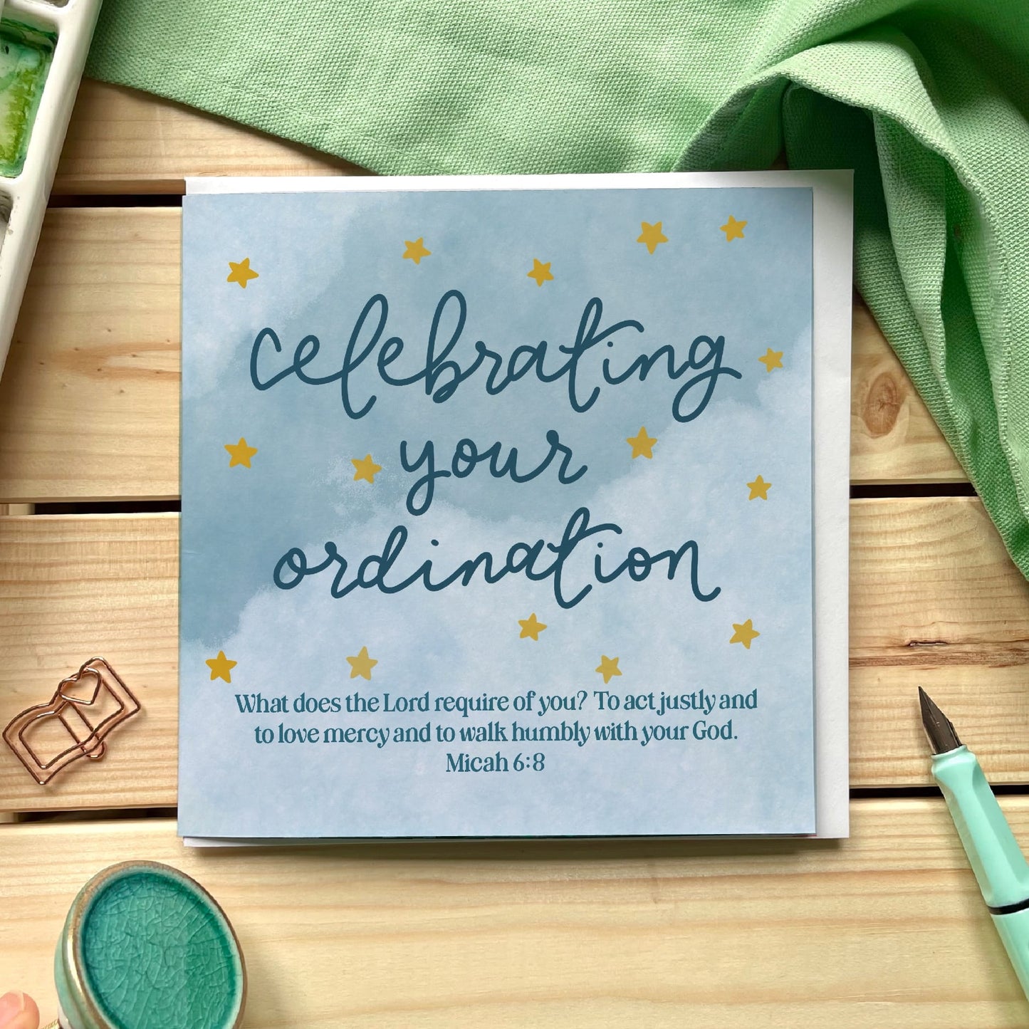 Ordination Card - Micah 6:8 And Hope Designs Cards