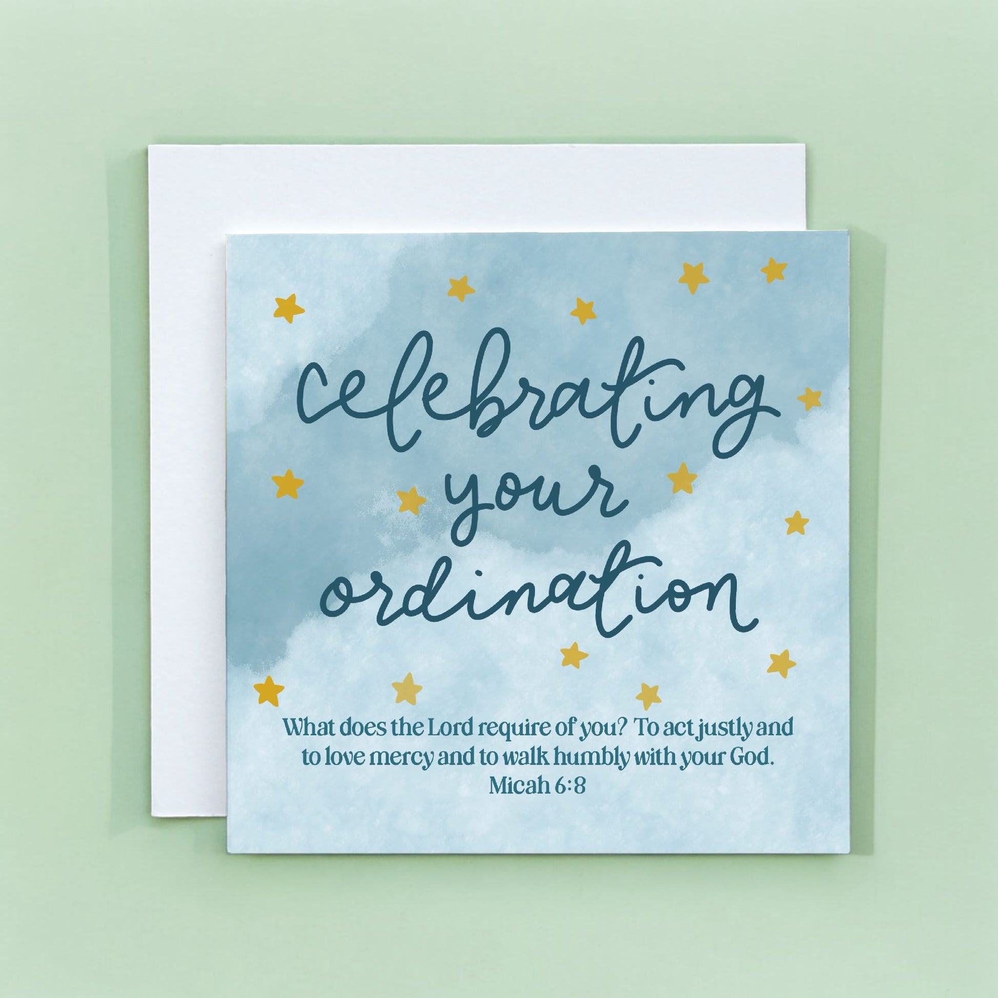 Ordination Card - Micah 6:8 And Hope Designs Cards