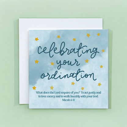 Ordination Card - Micah 6:8 And Hope Designs Cards