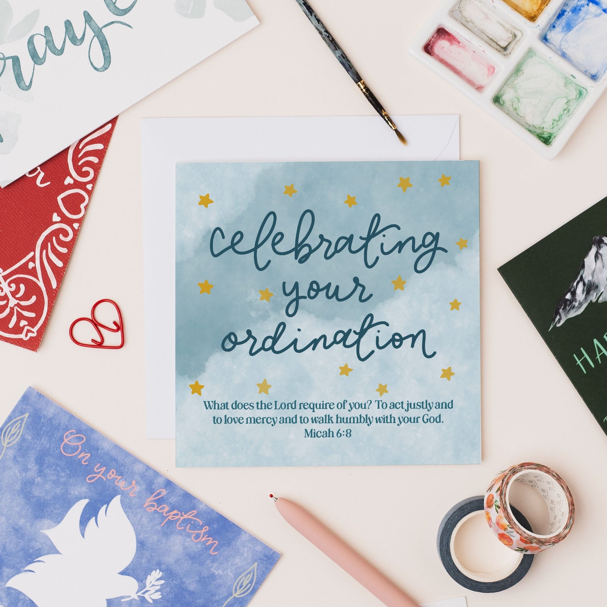 Ordination Card - Micah 6:8 And Hope Designs Cards