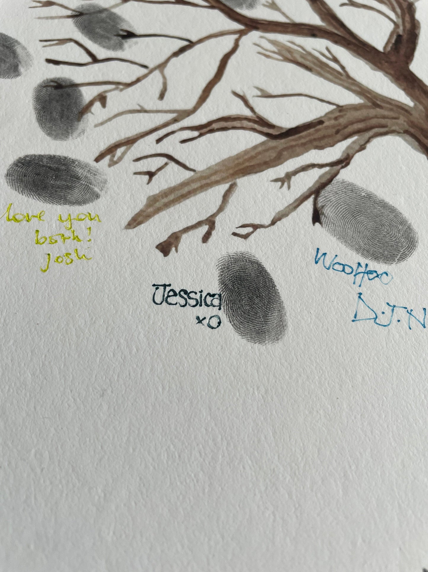 Personalised alternative wedding guest book And Hope Designs Commission