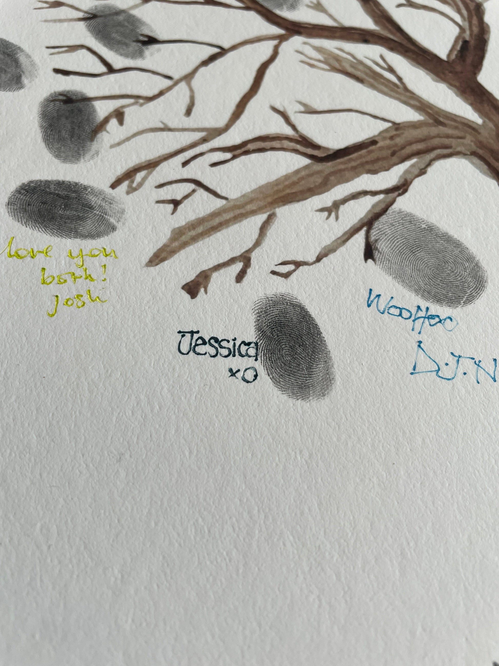 Personalised alternative wedding guest book And Hope Designs Commission