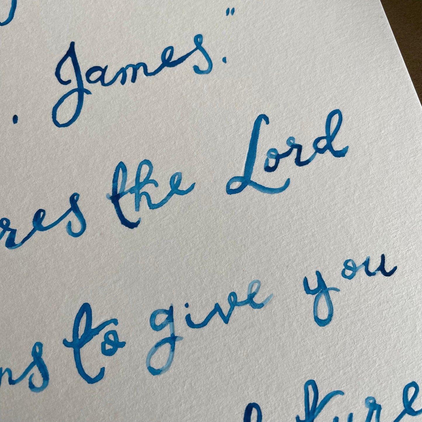 Personalised Jeremiah 29:11 brush lettering And Hope Designs Commission