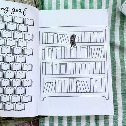 Reading journal, blush pink cover And Hope Designs Notebook