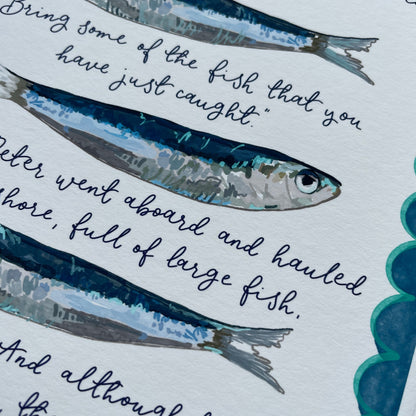 Sardines Christian Wall Print And Hope Designs Print