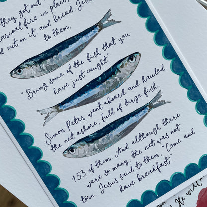 Sardines Christian Wall Print And Hope Designs Print