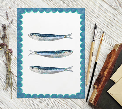 Sardines Wall Print And Hope Designs