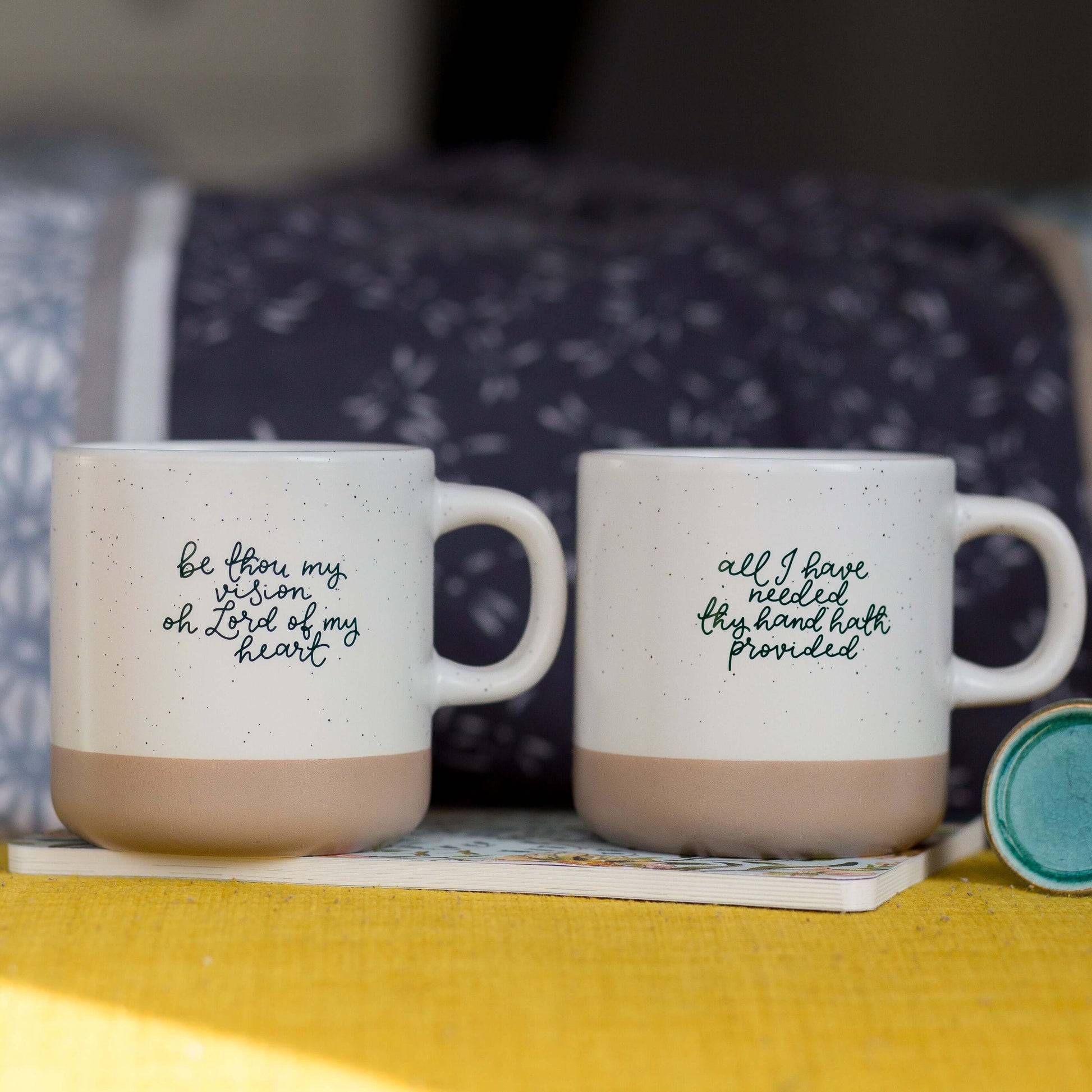 Set of 2 Christian mugs - hymn lyrics And Hope Designs Mug