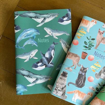 Set of 3 A5 animal lined notebooks And Hope Designs Notebook