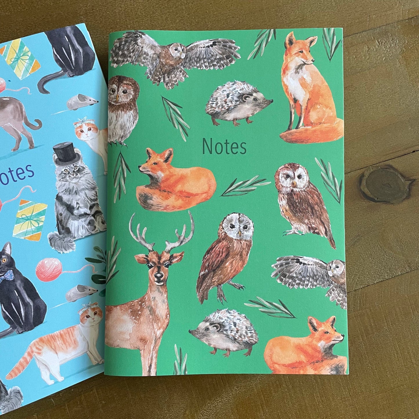 Set of 3 A5 animal lined notebooks And Hope Designs Notebook