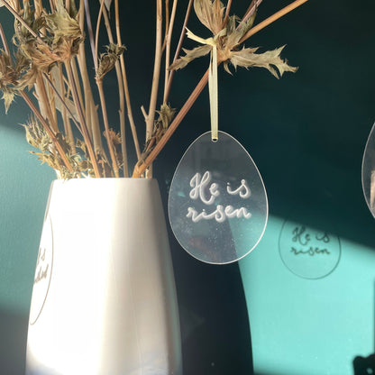 Set of 4 Christian Easter hanging decorations And Hope Designs Baubles