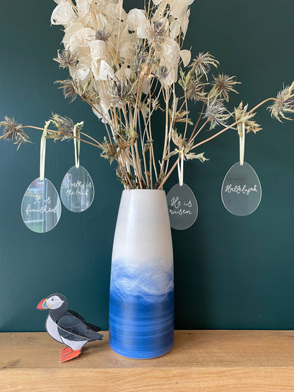 Set of 4 Christian Easter hanging decorations And Hope Designs Baubles