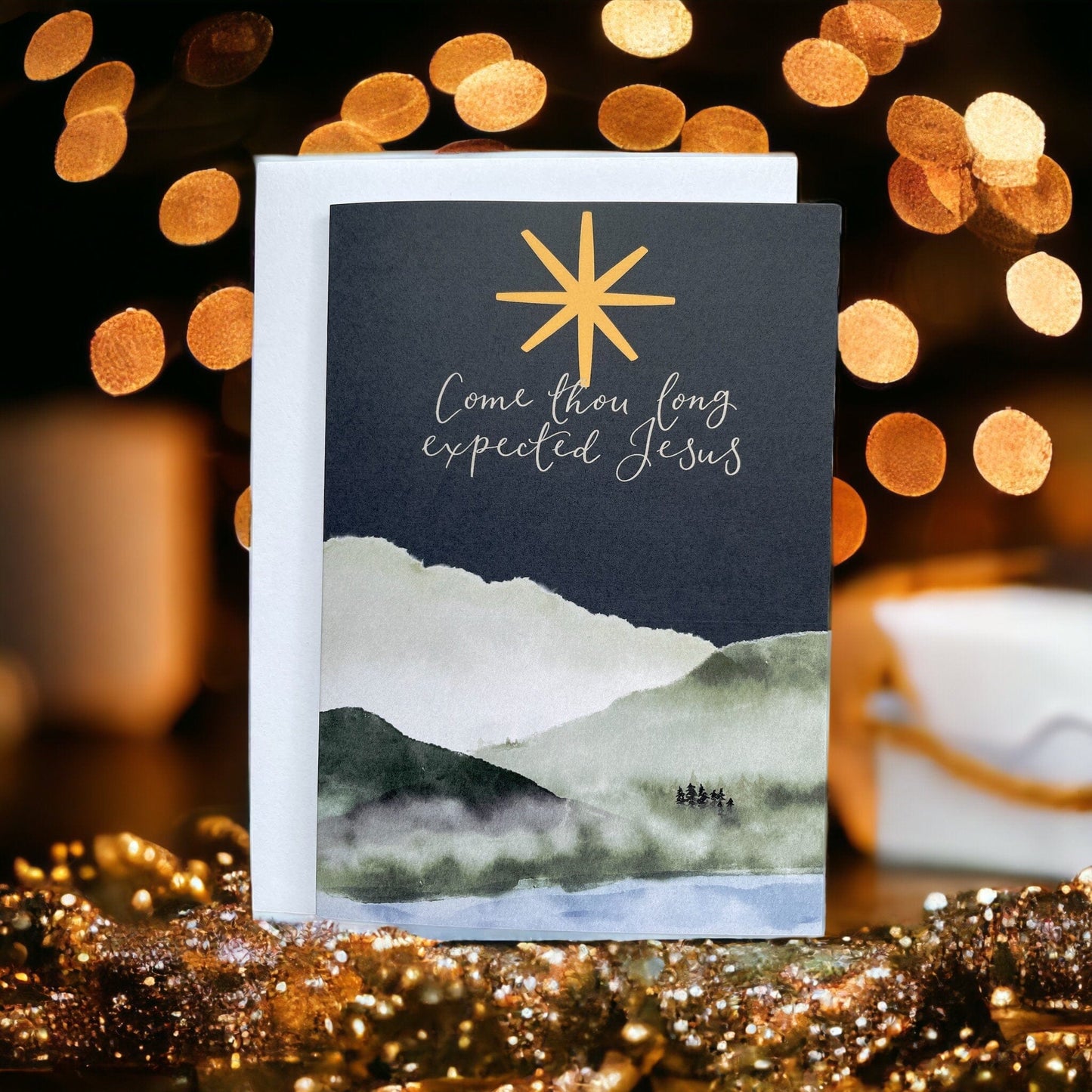 Set of Expectant Christian Christmas cards And Hope Designs Cards