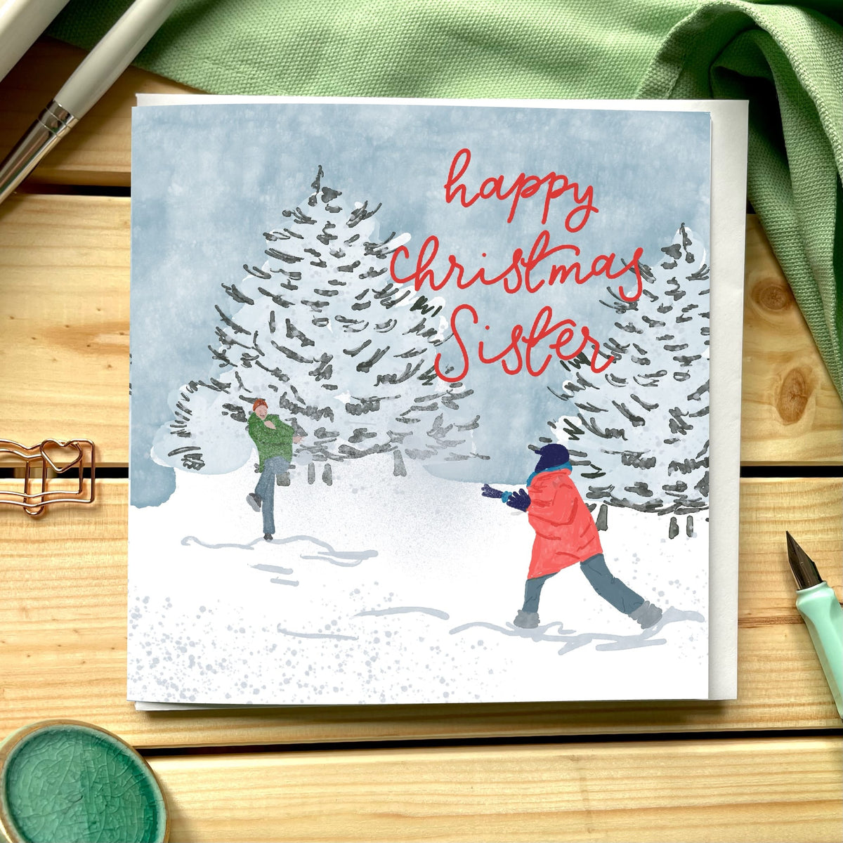 Sister Christmas Card - Scripture Option And Hope Designs Cards