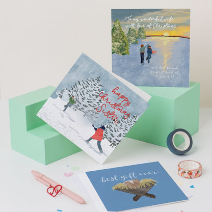 Sister Christmas Card - Scripture Option And Hope Designs Cards